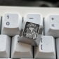 1U ESC / Arrow / WASD Titanium Alloy Artisan Keycaps Precision Pointillism for Mechanical Keyboard -Asuka Series